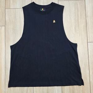 Teddy Fresh Tank Top Mens M Black Sleeveless Shirt Bear Logo Streetwear